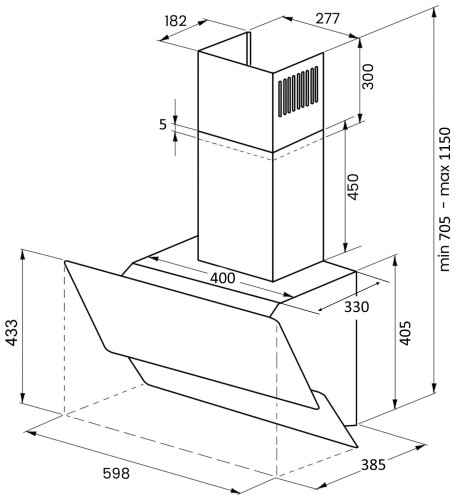Кухонная вытяжка Kuppersberg F 600 B