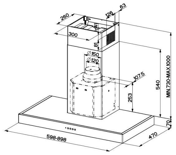 Кухонная вытяжка Faber Gemma PB X A60