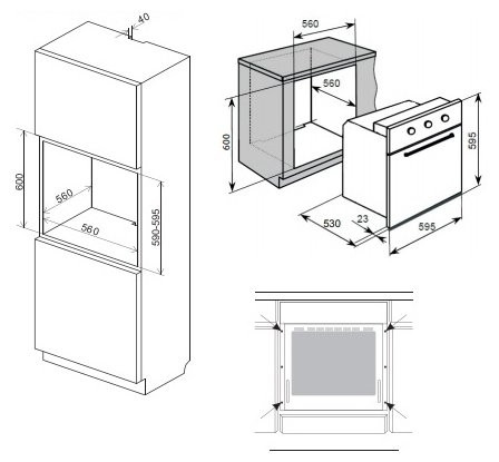 Электрический духовой шкаф Weissgauff EOA 691 PDX