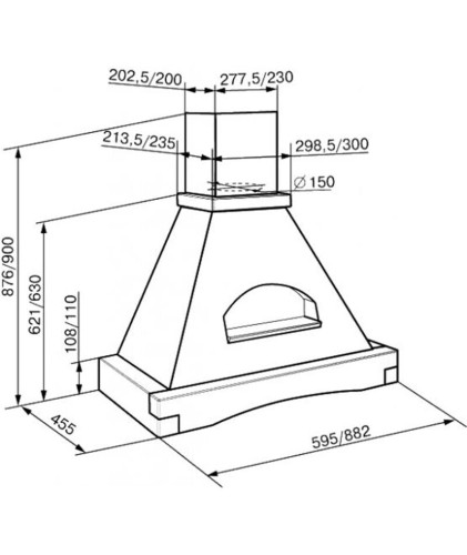 Кухонная вытяжка Kuppersberg Dominika 90 CO