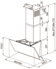 Кухонная вытяжка Darina Slide G600Gr