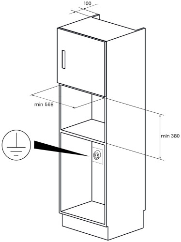Встраиваемая микроволновая печь Kuppersberg RMW 393 B