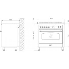 Электрическая плита Lofra RNMG 96 MFTE/5i