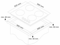 Газовая варочная панель Simfer H60H41C522