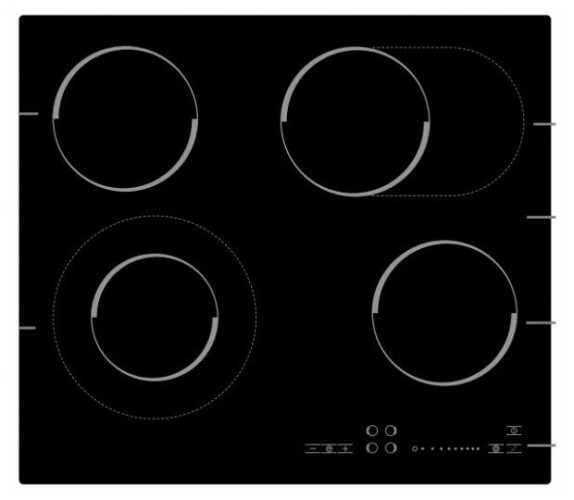 Электрическая варочная панель KRAFT TCH EHK6602