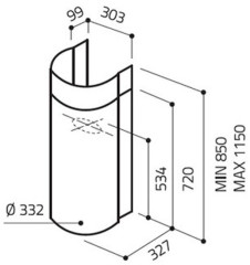 Кухонная вытяжка Elica ZENITH II IX A 33