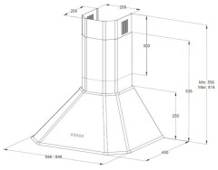 Кухонная вытяжка Korting KHC 6839 RGN