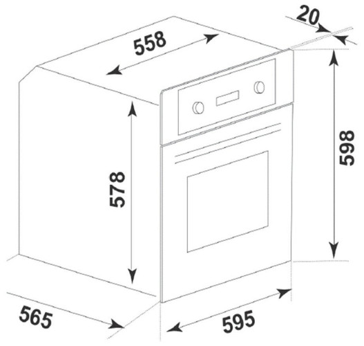 Электрический духовой шкаф MILLEN MEO 6003 BL