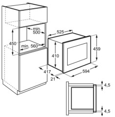Встраиваемая микроволновая печь Electrolux KMFE264TEW белый