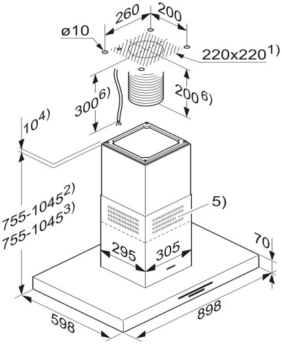Кухонная вытяжка Miele DA 4208D