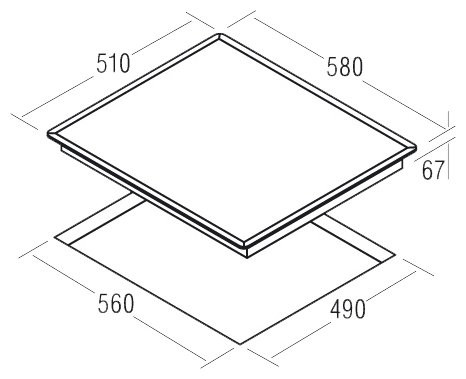 Электрическая варочная панель Cata TCDO 604 BV/B