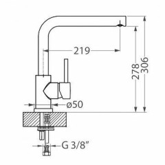 Смеситель для кухни Alveus Selma CHR 1144971