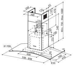 Кухонная вытяжка Faber Ray X/V A60