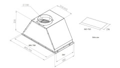 Встраиваемая вытяжка Zigmund &amp; Shtain K 003.51 B L