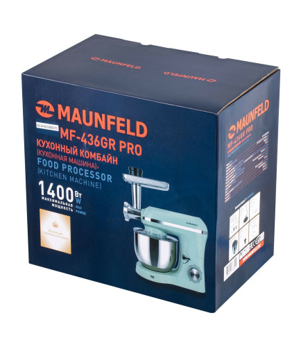 Кухонный комбайн 2 в1 MAUNFELD MF-436GR PRO