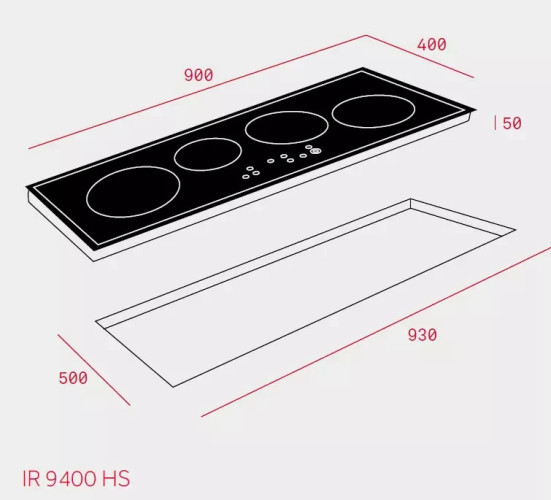 Индукционная варочная панель Teka IR 9400 HS BLACK