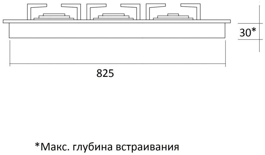 Газовая варочная панель Kuppersberg FV9TGRZ C Bronze