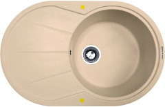 Кухонная мойка Zigmund &amp; Shtain Kreis OV 770B топленое молоко
