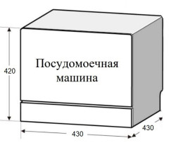 Посудомоечная машина Weissgauff TDW 4057 Mini Turbo Dry