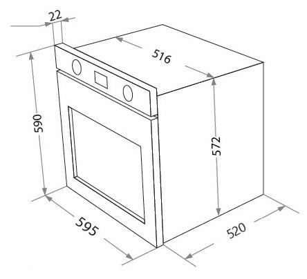 Электрический духовой шкаф HOMSair OEM657WH