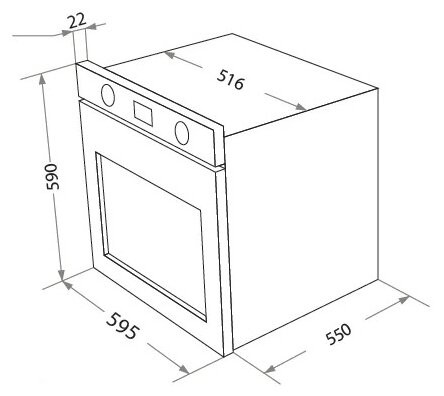 Электрический духовой шкаф HOMSair OEM657WH