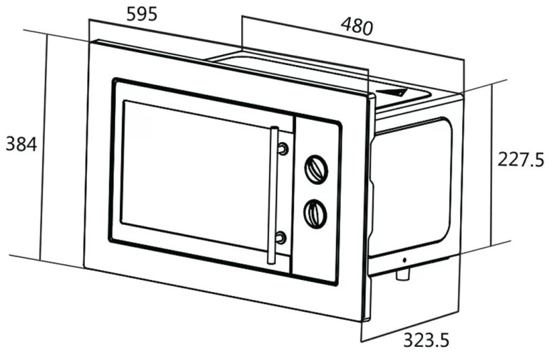 Встраиваемая микроволновая печь ORE MWA 20