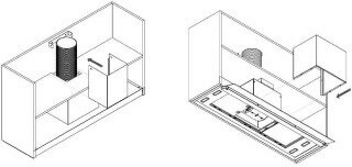 Встраиваемая вытяжка PANDO TIS 90 CR BLANCO V 850