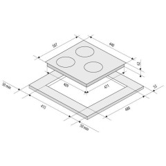 Индукционная варочная панель Krona INIZIO 45 BL