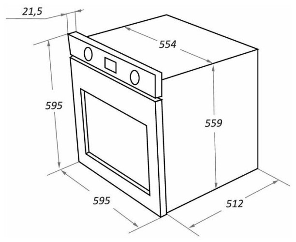 Электрический духовой шкаф MAUNFELD EOEFG.566RBG.MT