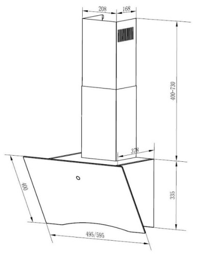 Кухонная вытяжка HOMSair Teffi 60 белый