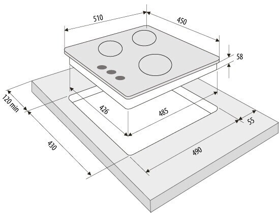 Газовая варочная панель Fornelli PGA 45 Anima IV