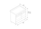 Электрическая плита Bertazzoni PRO100 5 IMFE D ART