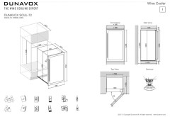 Встраиваемый винный шкаф Dunavox DAVS-72.185DB new 2021