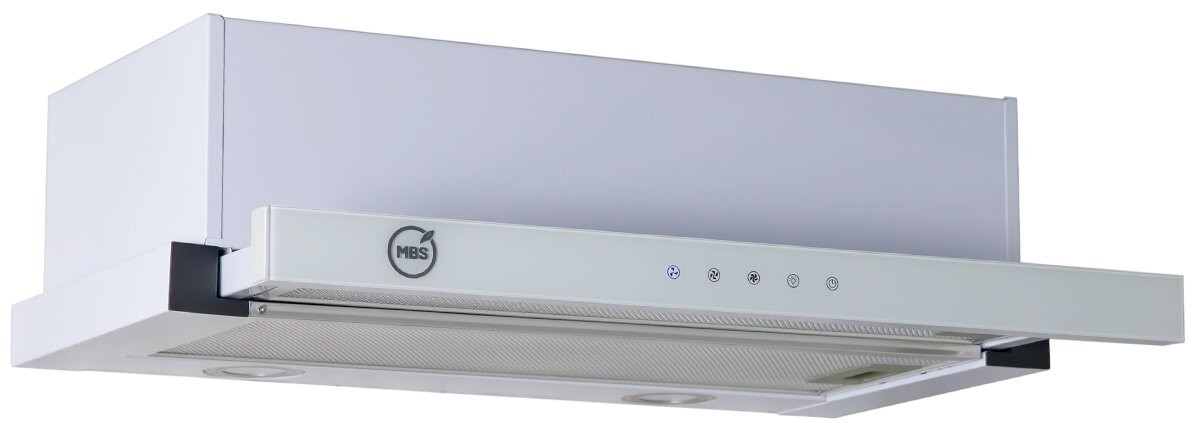 Встраиваемая вытяжка MBS Canna 260 White Glass
