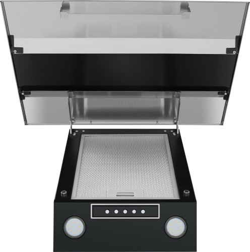 Кухонная вытяжка MAUNFELD Bridge 60 нержавеющая сталь\черное стекло