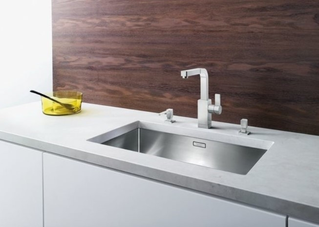 Кухонная мойка Blanco Claron 700-U нерж. сталь зеркальная полировка 521581