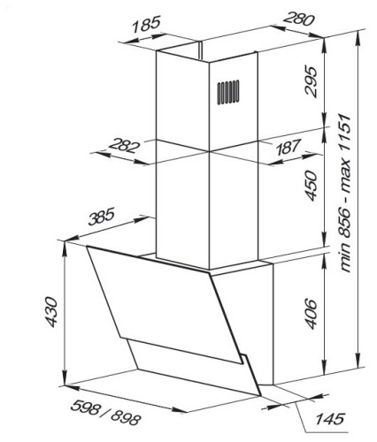 Кухонная вытяжка Kuppersberg F 612 W