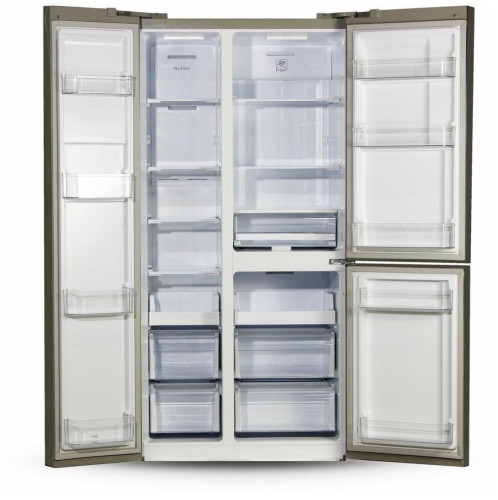 Холодильник Ginzzu NFK-610 стальной