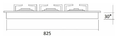 Газовая варочная панель Kuppersberg FV9TGRZ W Silver
