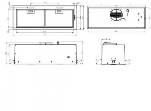 Кухонная вытяжка Elica FOLD BL MAT A 72