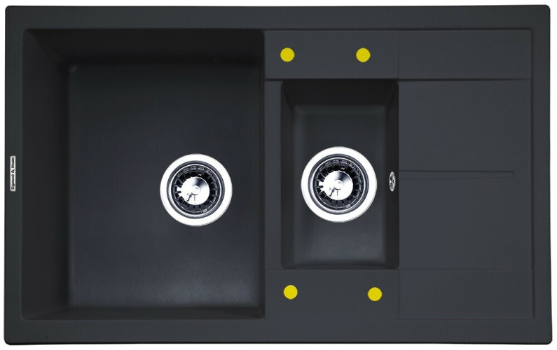 Кухонная мойка Zigmund & Shtain Rechteck 780.2 черный базальт