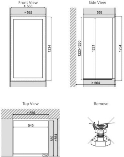Винный шкаф Dunavox DAVG 72 185DSS TO
