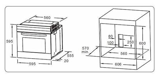 Электрический духовой шкаф Evelux EO 650 PW