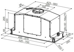 Встраиваемая вытяжка Faber In-Light EV8P X A70