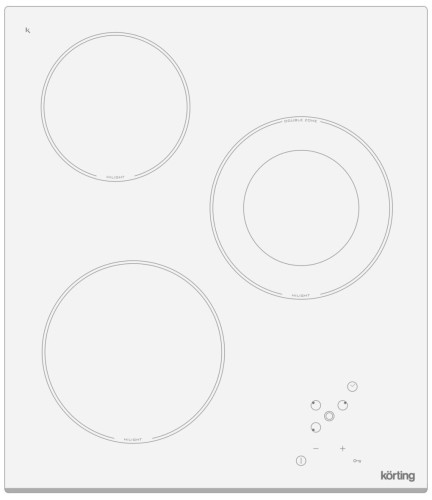 Электрическая варочная панель Korting HK 42031 BW