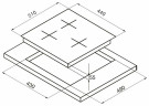 Электрическая варочная панель Korting HK 42031 BW