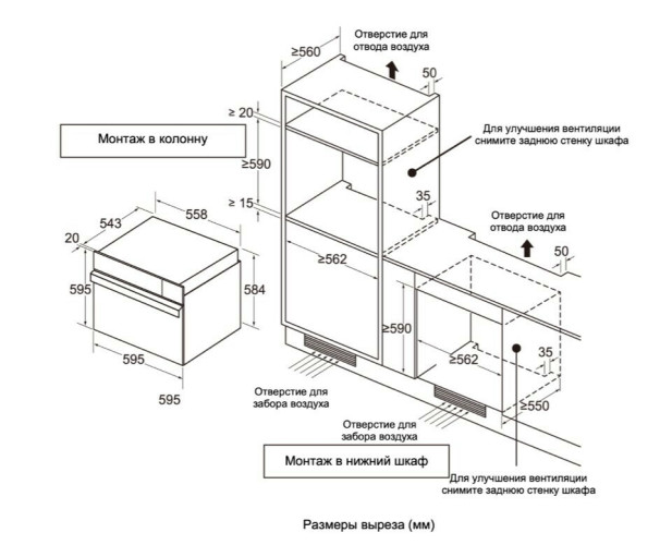 Электрический духовой шкаф Graude BMDP 60 2 S