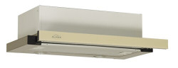 Встраиваемая вытяжка Elikor Интегра Glass 45Н-400-В2Д нержавеющая сталь/бежевое стекло