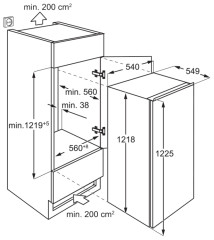Встраиваемый холодильник Electrolux ERN 2001