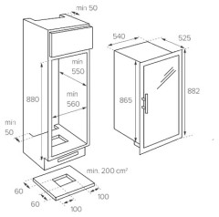 Встраиваемый винный шкаф Teka RVI 35